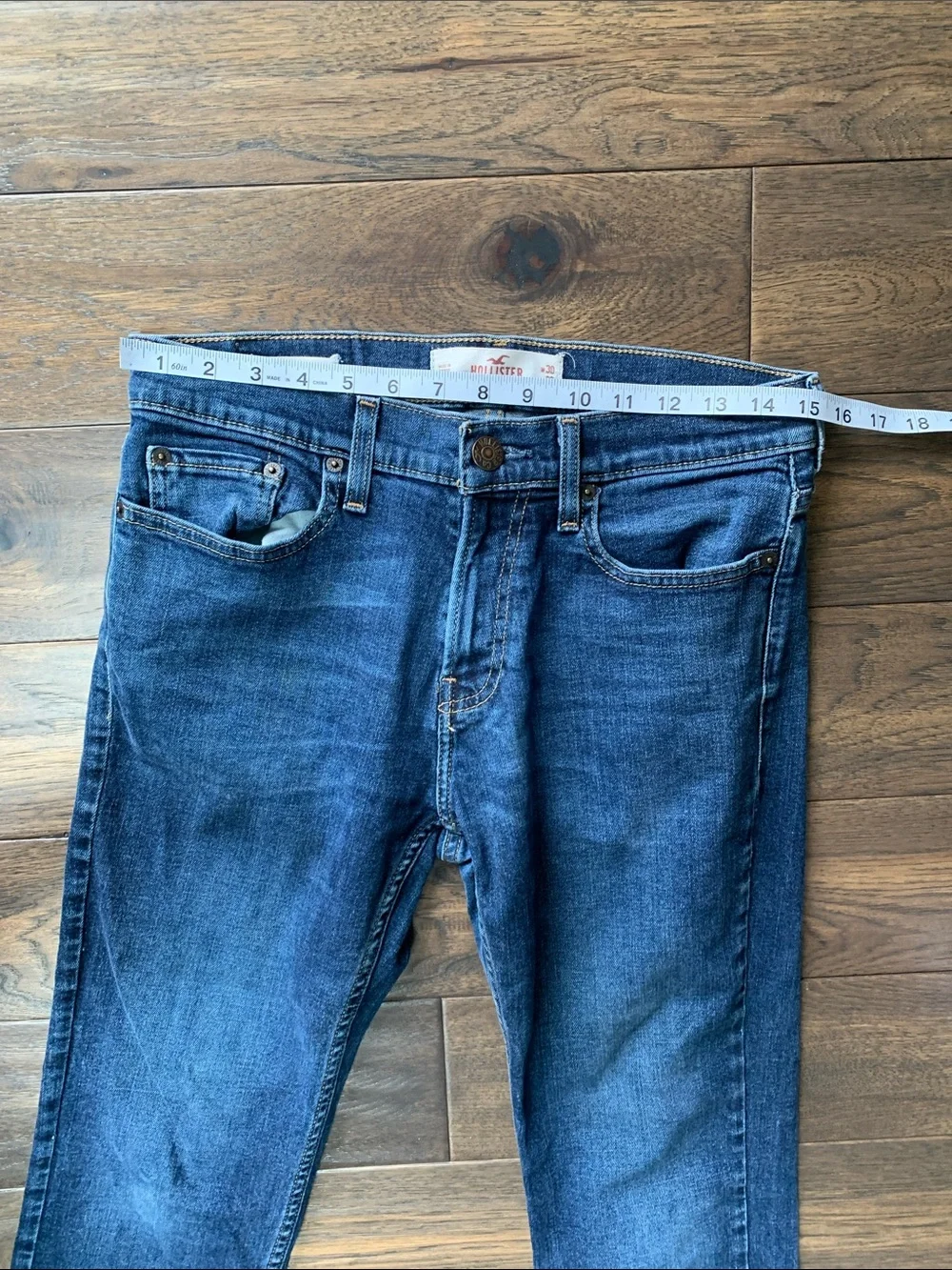 Hollister Men's Classic Slim Straight Indigo Denim Jeans. Pre-Owned.Size:30x29.